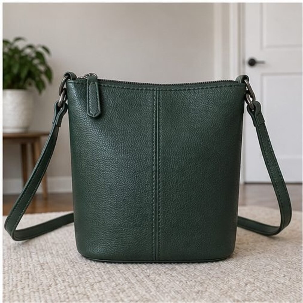 Sand Suede Crossbody Bag